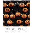 thumbnail image 5 of Halloween Bed Skirt Horror Pumpkin Star Black Bed Skirts California King Size 16 Inch Drop, Wrap Around Dust Ruffle&nbsp;Bedskirt with Adjustable Elastic Belt for Queen Size Beds, 5 of 7