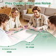 thumbnail image 5 of Mahjong Mat 31.5" x 31.5" Tropical Beach Sunset Sailboats Palm Trees Soft Pink Hues Non-Slip Noise Reduction American Mahjong Tiles Table Cover for Dominoes Poker Card Board Games Gift, 5 of 8