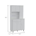 thumbnail image 2 of Miekor Furniture Venice 90 Pantry Cabinet, Multiple Cabinets, One Drawer, Two Open Shelves MK6678, 2 of 10