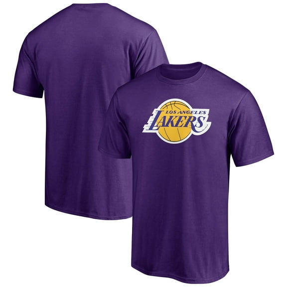 Men's Purple Los Angeles Lakers Primary Logo T-Shirt