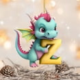 thumbnail image 4 of Christmas Acrylic 26 Letter Dinosaur Pendant Letter Dinosaur Party Decoration Pendant, 4 of 4