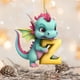 thumbnail image 4 of Christmas Acrylic 26 Letter Dinosaur Pendant Letter Dinosaur Party Decoration Pendant, 4 of 4