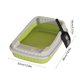 thumbnail image 3 of Arenero para Gatos Semicerrado de Lados Altos con Diseño a Prueba de Salpicaduras, Incluye Pala, 48 X 32 X 14 Cm (Gris, Verde, Beige, Amarillo y Negro), 3 of 6