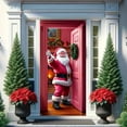 thumbnail image 4 of Christmas Decorations Christmas Door Cover Christmas Door Banner 35X71 Inch Santa Claus Front Door Cover Santa Claus Party Backdrop for Winter Holiday Indoor Outdoor Porch Wall Decoration, 4 of 9