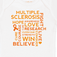 thumbnail image 4 of Inktastic Multiple Sclerosis Awareness Word Cloud Boys or Girls Baby Bodysuit, 4 of 5
