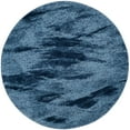 thumbnail image 2 of SAFAVIEH Retro Panit Abstract Area Rug, Light Blue/Blue, 4' x 4' Round, 2 of 5