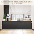 Versatile Retractable Mesh Dog Gate - Extra Wide, 3 Sizes, Large ...