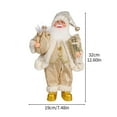 thumbnail image 3 of 12in Xmas Santa Doll Cartoon Cute Collection Standing Santa Ornament for Home Show Window Decoration, 3 of 8