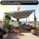 thumbnail image 5 of Parasol Artpuch, protector solar con un 90% de protección UV, 3 x 3,6 m, color moca, 5 of 8