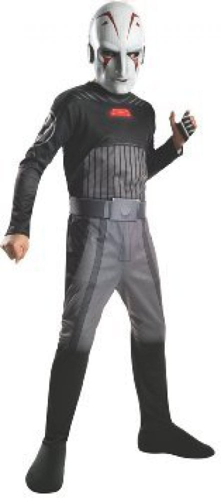 Child's Star Wars Rebels Sith Inquisitor Stormtrooper Force Jumpsuit Costume 