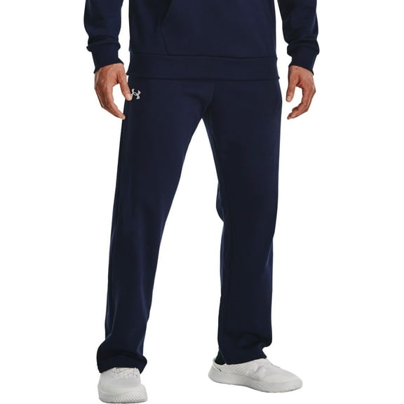 Under Armour Men's Rival Fleece Pants (Midnight Navy/White, 4XL)
