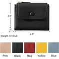 thumbnail image 5 of Tarjetero, monedero con ventana de identificación, monedero con cremallera para mujer, 5 of 5