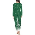 thumbnail image 3 of FKELYI Size S Christmas Santa Pajama Pants Comfortable Xmas Candy Cane Sleepwear Pajamas Set of 2 Breathable Women Sleepwear Plus Size, 3 of 5
