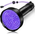 TRAHOOUV Flashlight Black Light, 128 LED 395 nm Blacklight, Pet Urine