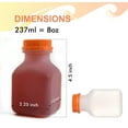 thumbnail image 5 of [100 PACK] 8 oz Empty Plastic Juice Bottles with Tamper Evident Caps  - Smoothie Bottles - Ideal for Juices, Milk, Smoothies, Picnic's and even Meal Prep , Juice Containers by EcoQuality, 5 of 7