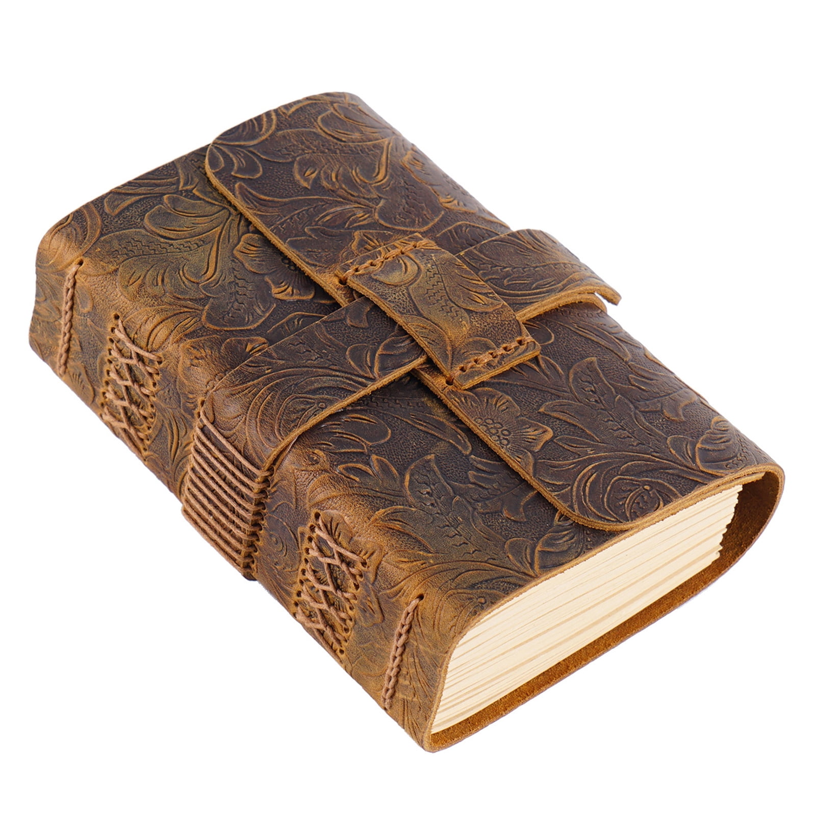 Retro Leather Journal Notebook Thicken Notepad Planner Sketchpad for Women Men