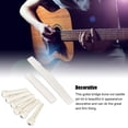 thumbnail image 4 of Folk Guitar Bridge Nut Saddle, Bone Guitar Bridge Saddle Pin Better Tone Rugged Improve Sound Quality  for Practising, 4 of 8