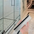thumbnail image 4 of OFFIGAM Plated Silver Shower Door Bottom Track Guide with Anti Sway Device for Smooth Sliding, 4 of 7