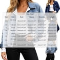 thumbnail image 3 of Women's Denim Jacket, Lapel Button Front Long Sleeve Fleece Lined Coat with Pockets, Casual Warm Outerwear Light Blue S(S), 3 of 9