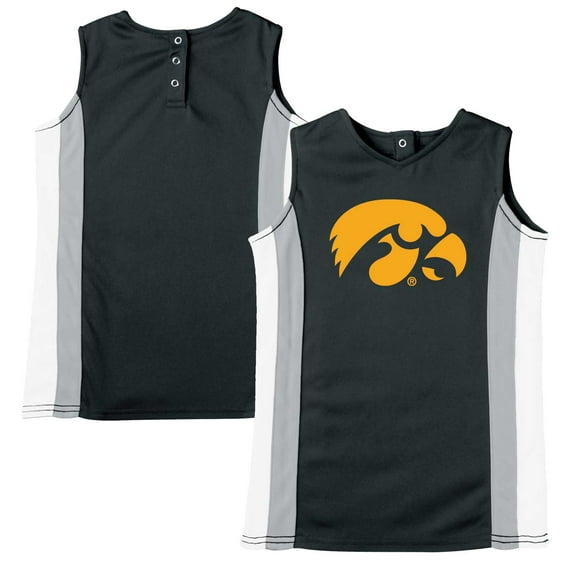 Girls Toddler Russell Black Iowa Hawkeyes Cheerleader Dress