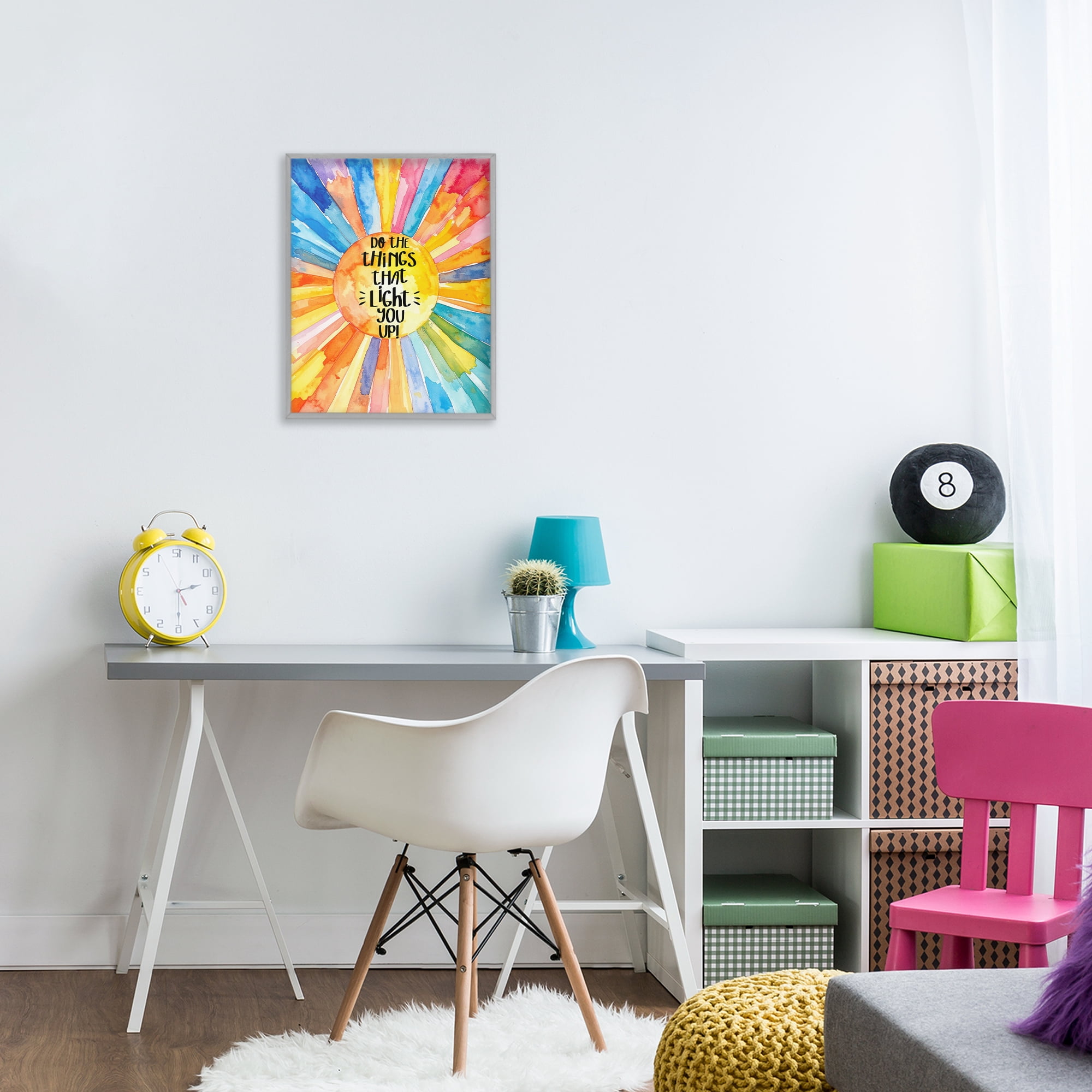 Stupell Industries Things That Light You Up Gray Framed Giclee Art, design by Shelly Craig