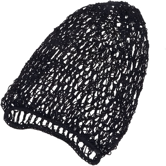 TUWAFE Mesh Crochet Long Hair Net Rayon Headband Decorative Cover