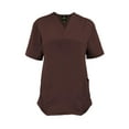 thumbnail image 4 of M&M SCRUBS Women Scrub Set V-Neck Medical Scrub Tops and Drawstring Pants - Pack of 6 Set (Chocolate, Medium), 4 of 7