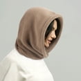thumbnail image 3 of Helii Winter Hats for Women, Warm Knit Hooded Scarf Hat, Adjustable Drawstring Beanie Cap, Multi-function Soft Warm Hat for Daily Outdoor Sports, 3 of 3
