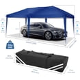 thumbnail image 6 of HOTEEL 10x20ft Pop Up Canopy, Fully Waterproof Canopy Tent, Commercial Canopy with Sidewalls & Carry Bag for Outdoor Sports,Dark Blue, 6 of 8