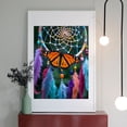 thumbnail image 2 of Diamond Art Kit for Adults, Butterfly Dreamcatcher Feathers Colors Diamond Painting for Adults Beginners, 5D DIY Diamond Art Painting Kits, Colorful Diamond Painting Craft for Home Decor 12x16, 2 of 7
