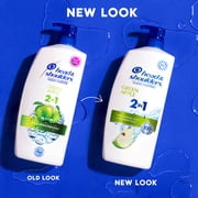 Head and Shoulders 2 in 1 Dandruff Shampoo and Conditioner, Green Apple, 28.2 oz