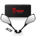 thumbnail image 1 of Espejos retrovisores para moto MZS Racing con carenado lateral negro, 1 of 7