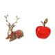 thumbnail image 5 of Figuras de renos,Figuras de reno,alce,ciervo,estatua,decoración del hogar,Estatua de reno para mesa,adorno moderno para oficina,Estatua,Escultura de fruta artificial,estatua y artesanía, 5 of 8