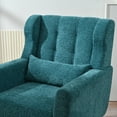 thumbnail image 6 of Modern Accent Chair Upholstered Foam Filled Living Room Chairs Comfy Reading Chair Mid Century Modern Chair with Chenille Fabric Lounge Arm Chairs Armchair for Living Room Bedroom, 6 of 10