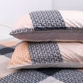 thumbnail image 4 of PiccoCasa 4 Piece Cotton Bed Sheet Set Plaid Bedding Set for Full Size Bed, Blue Pink, 4 of 6