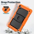 thumbnail image 4 of FJLBDE Case for Lenovo Tab M10 3rd Gen 10.1 inch 2022, Rugged Shockproof Tablet Cases Cover with Kickstand Shoulder Strap, Orange, 4 of 7