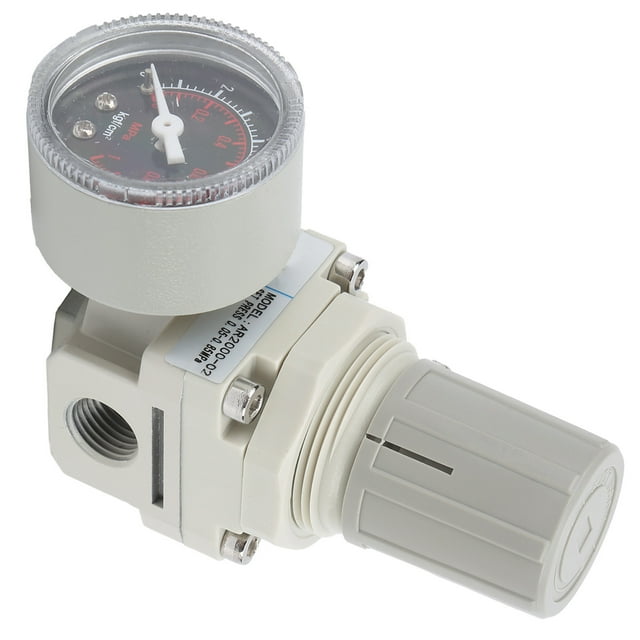 SMC-Style AR2000 Air Source Filter Processor with Pressure Regulating Valve, 0.1-0.9 MPa Adjustable Range, 0-60℃ Operating Temp, Built-in Diaphragm & Thick Bracket for Construction Machinery,