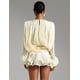 thumbnail image 4 of Vestido de verano Tsukko con dobladillo con volantes y manga larga para mujer, blanco, 4 of 5