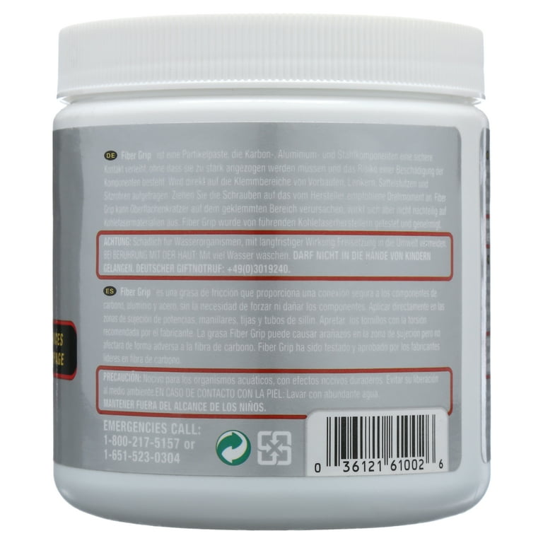 Finish Line Fiber Grip Carbon Fiber Bicycle Cleaners and Degreasers Assembly Gel 1 Lb. Tub