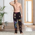 thumbnail image 6 of Lsque Humming Bird Print Men's Pajama Pants, Lounge Pant - Comfortable Home Wear,Elastic Waistband, Stylish Design-Medium, 6 of 9