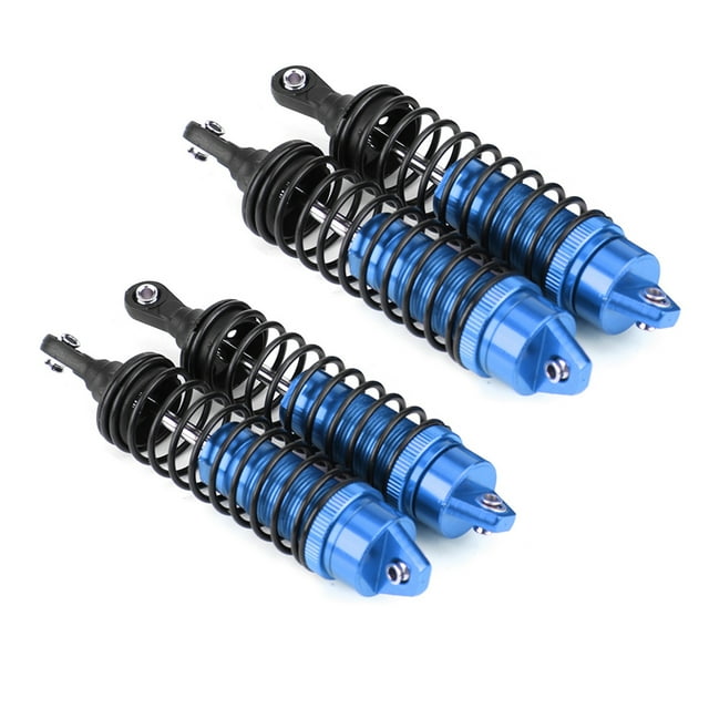 2pairs RC Truck Front & Rear Shock Absorber for Traxxas 1/10 Slash 4x4 SLA014/SLA015(Dark Blue),