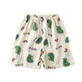 thumbnail image 2 of piuwrlz Shorts for Girls Short Pants Printed Single Piece Short Trousers Green Size 5-6 Years, 2 of 3