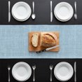 thumbnail image 3 of Light Blue Table Runner 36 Inches,Short Dining Table Runners Dresser Scarves,Farmhouse Vintage Blue Solid Color Modern Kitchen Coffee Tablerunner for Tabletop Party Birthday Holiday Wedding 13"x36", 3 of 8
