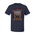 thumbnail image 2 of Wild Bobby, Main Street of America Route 66 Bike Motorcycle Cars and Trucks Men's Graphic T-Shirt, Navy, Small, 2 of 3