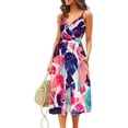 thumbnail image 1 of Nouvelle Robe Décontractée Ample pour Femmes avec Poches Robe d'Été Imprimé Floral Robe de Plage, 1 of 3