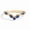 Sterling Silver, variant on Marquise Cut Blue Sapphire Curved Band, 925 Sterling Silver Chevron Ring, Anniversary Ring For Her, Tiara Stackable Proposal Ring, September Birthstone Ring
