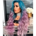thumbnail image 1 of Peluca de mujer, Pelucas resistentes al calor pelucas sintéticas de color degradado para cabello largo y rizado pelo sintético resistente al calor Fiesta de Halloween Fiesta Cosplay peluca EOTVIA NO, 1 of 3