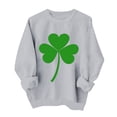 thumbnail image 3 of TaTaai Women Casual St Patrick's Day Printed Crew Neck Long Sleeve No Hood Sweatshirt Ladies Spring Daily Office Street Wear Soft Comfortable Machine Washable Stylish Top Gift, 3 of 6