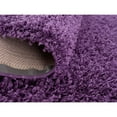 thumbnail image 7 of Modern Indoor Rectangular Carpet, Pad, Mat Lyra Purple Shag 4' x 6' Rug, 7 of 7