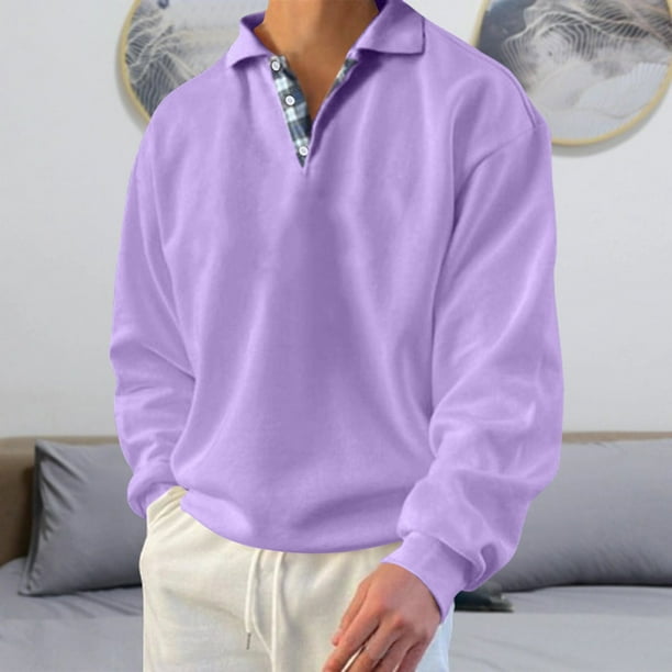 pstuiky camisas de hombre de manga larga, Sudadera informal de manga larga con cuello redondo y estampado gráfico para hombre top de hombre xl
